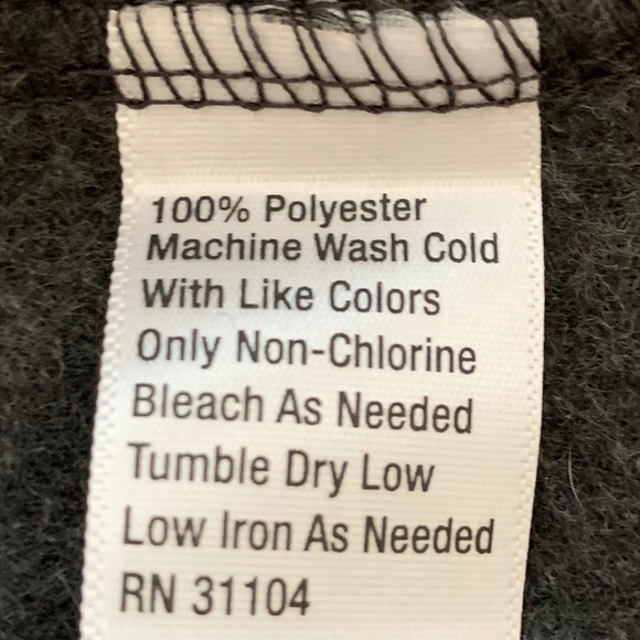 NEW Men’s Mock half zip long sleeve gray pull over - Picture 7 of 7